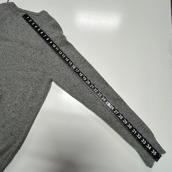 American Eagle Sweater Mens XL Gray Black Speckled Silk Wool Blend Crew Neck NWT - Picture 8 of 12